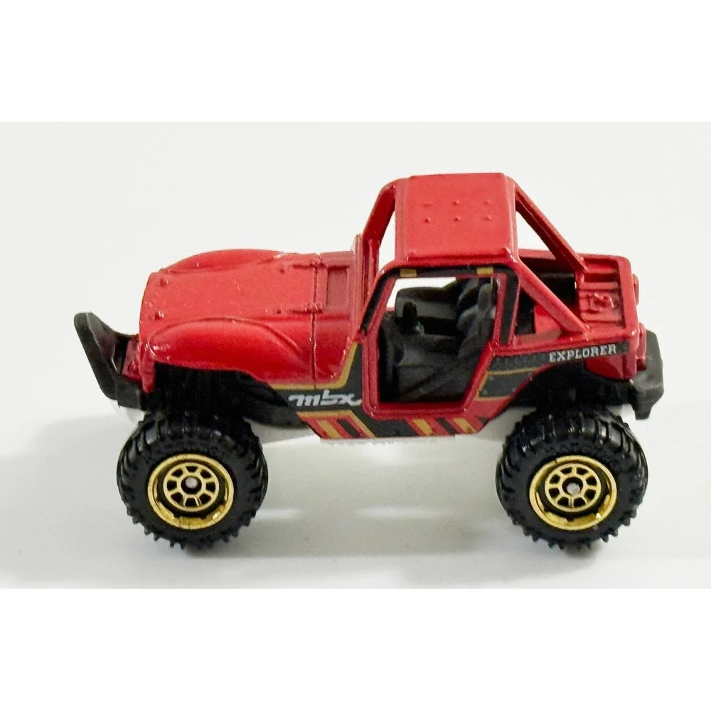 Matchbox MBX 4x4 Toy Truck 1:64 Red Explorer Off-Road Diecast Car 2007 Mattel‎